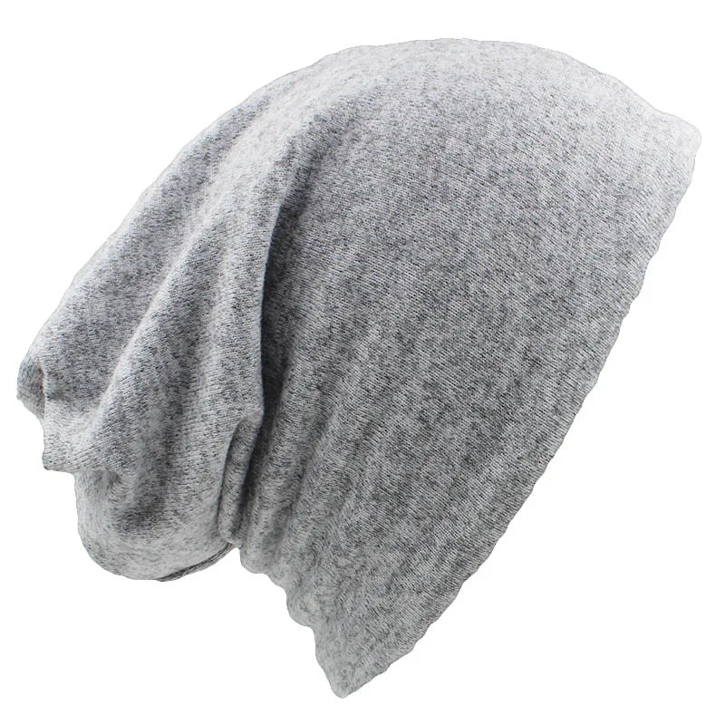 LOVINGSHA Autumn Winter Dual-use Hats For Women Girl Scarf Solid Design Thin Ladies Fashion Feminino Skullies Beanies HT078