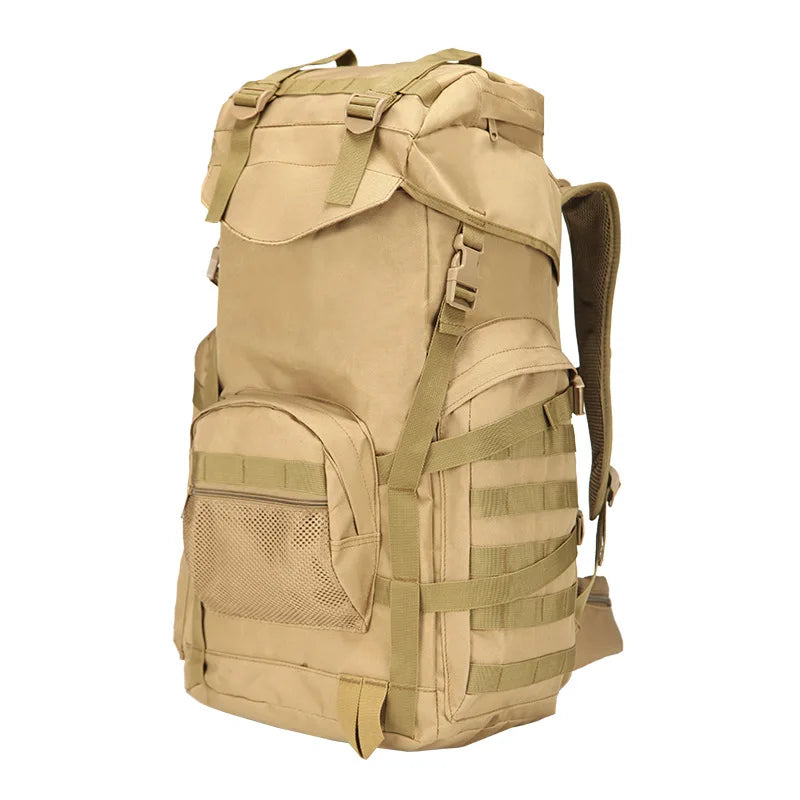 Molle 60L Camping Backpack Tactical Bag Large Waterproof Backpacks Camouflage Hiking Men Outdoor Bags XA281WA