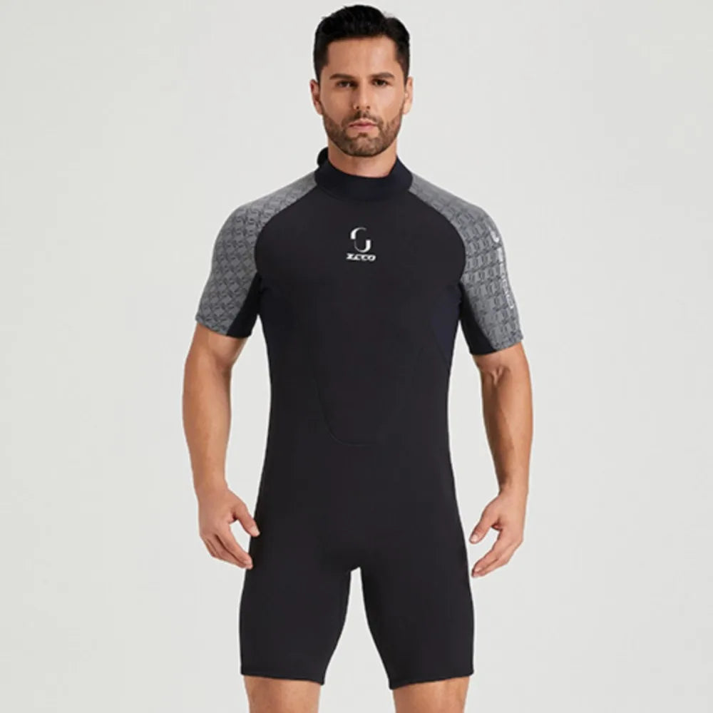 Wetsuit 3mm Neopreno Surf Suit Short Sleeve Swimwear Kitesurf Scuba Diving Suit Spearfishing Swimsuits Rash Guards Men Women