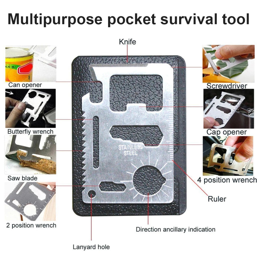 Outdoor Survival Kit for Camping, Travel, Multifunction Emergency Medical Bag, Tactical First Aid Kit, SOS Wilderness Adventure