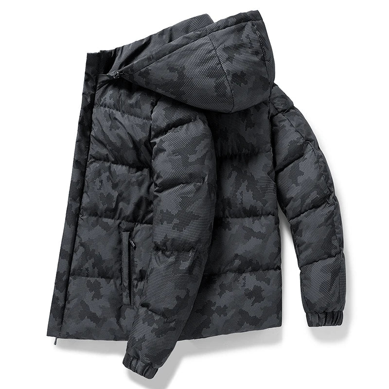 Autumn and Winter Men's Jacket New Large Thickening Windproof Outdoor Travel Warm Coat Men's Camouflage Cotton-padded Clothes