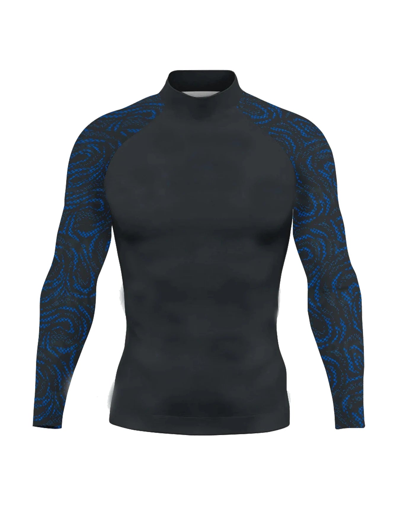 Men's Rashguard Long Sleeve Surfing Shirts Sunscreen Lycra Fabric Surf Sweatshirt UV Protection Swimwear