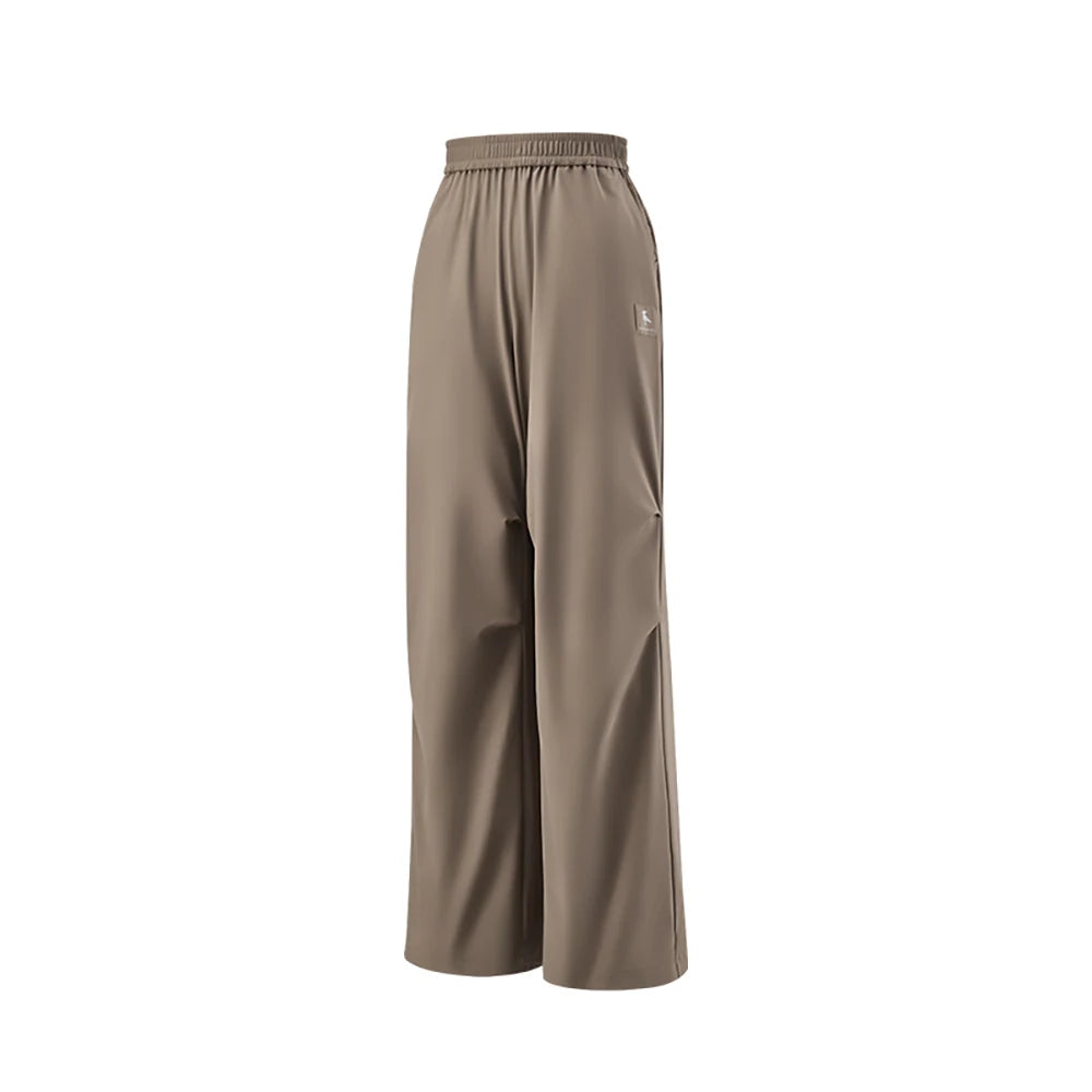 OhSunny Summer Soft Shell Waterproof Hiking Pants,Women's UPF50+ Casual Wide Leg Trousers,UV Protection Cooling Bottoms