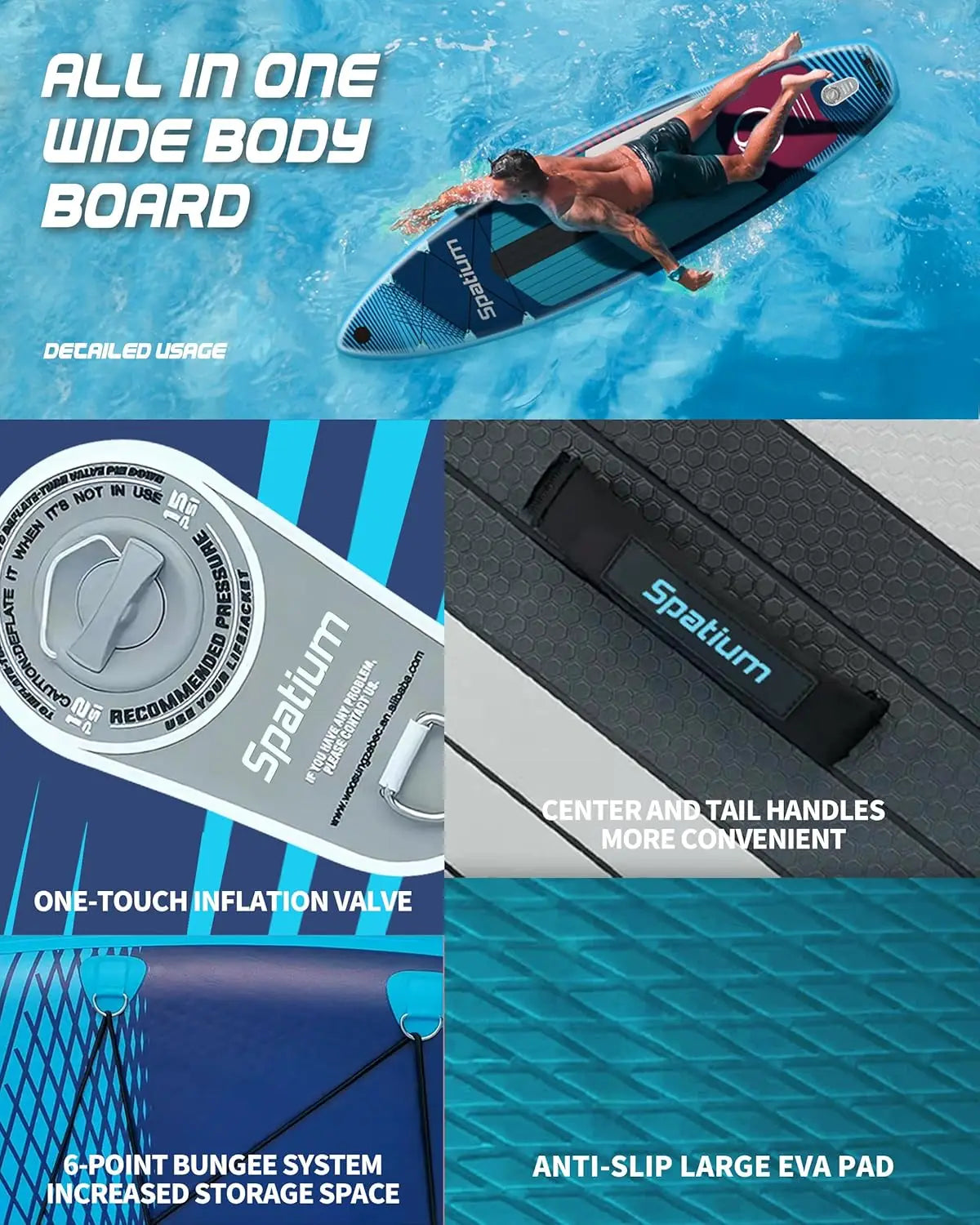 Inflatable Paddle Board, Stand Up Paddle Board, Sup Board for Adults with Premium Sup Accessories