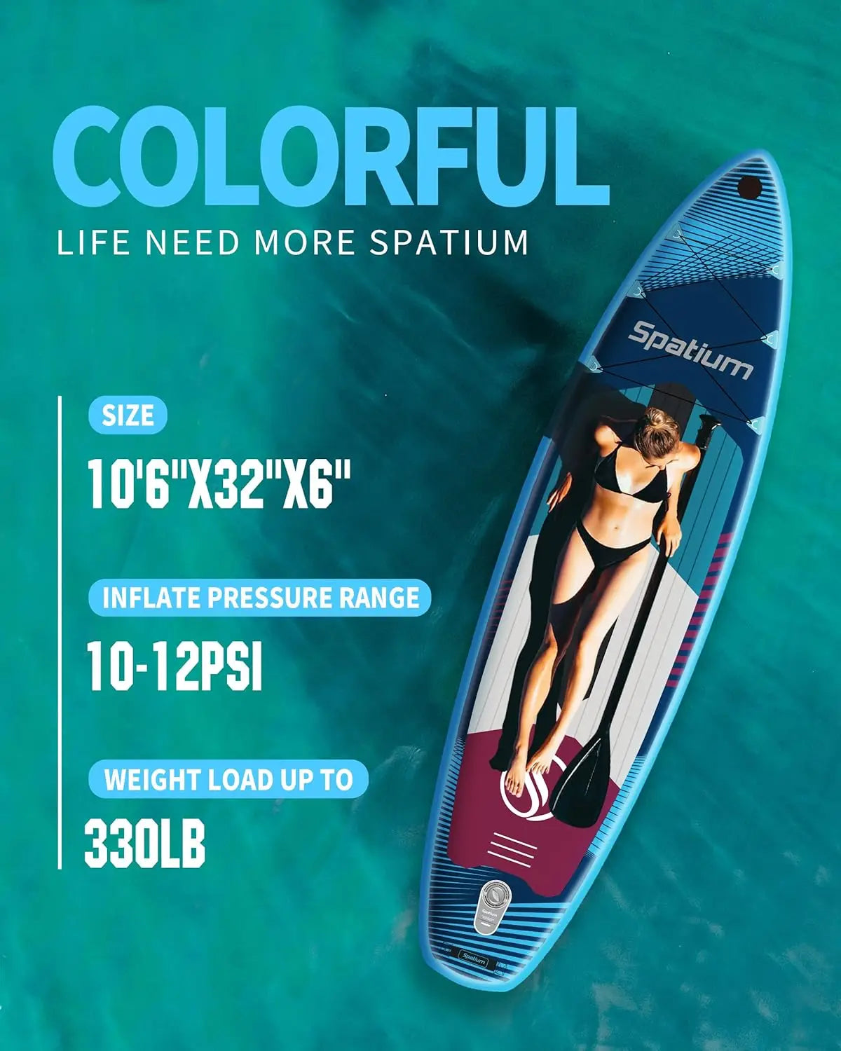 Inflatable Paddle Board, Stand Up Paddle Board, Sup Board for Adults with Premium Sup Accessories