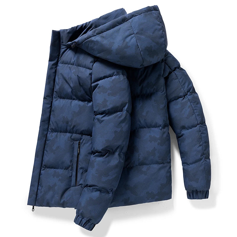 Autumn and Winter Men's Jacket New Large Thickening Windproof Outdoor Travel Warm Coat Men's Camouflage Cotton-padded Clothes