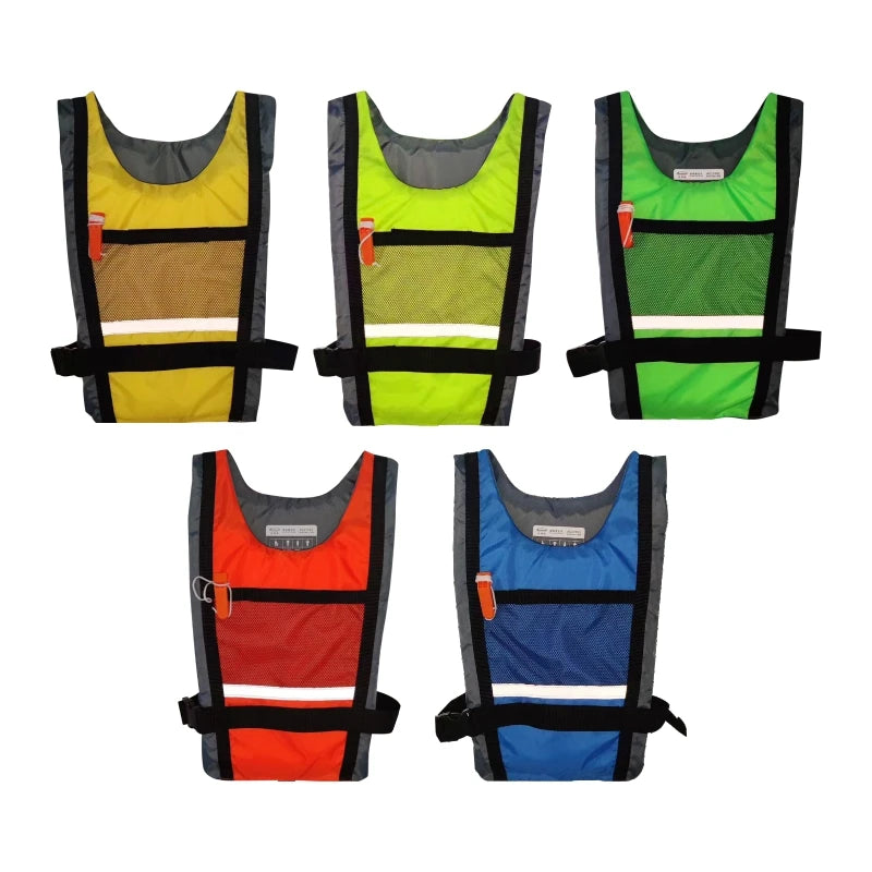 Swim Vest Adult children Life Jackets Kayak Women Men PFD Buoyancy Aid for Snorke Boat Water Sport Fully Adjustable Crotch Strap