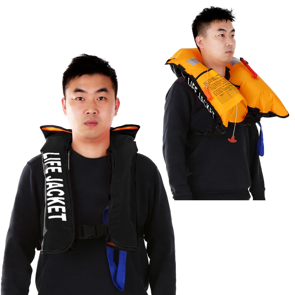 Auto Inflatable Adults Life Jacket Adult Life Vest Safety Float Suit for Water Sports Kayaking Fishing Surfing Survival Jacket