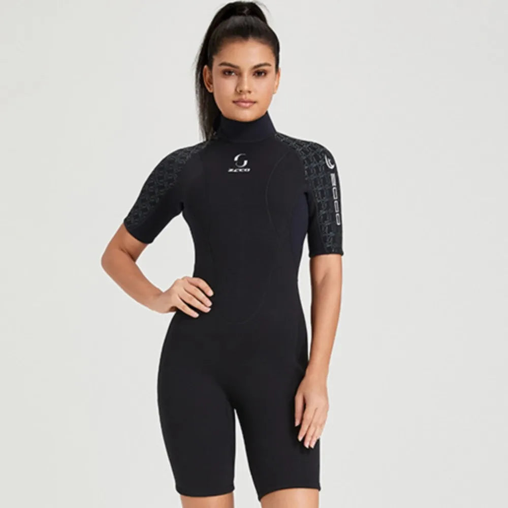 Wetsuit 3mm Neopreno Surf Suit Short Sleeve Swimwear Kitesurf Scuba Diving Suit Spearfishing Swimsuits Rash Guards Men Women