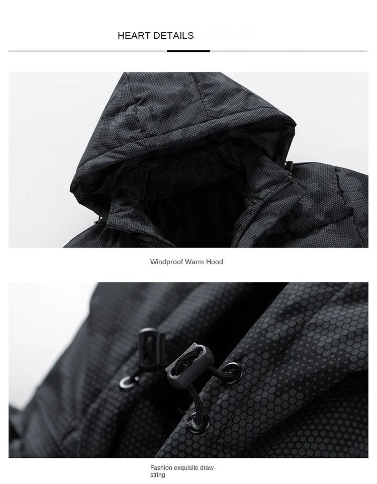 Autumn and Winter Men's Jacket New Large Thickening Windproof Outdoor Travel Warm Coat Men's Camouflage Cotton-padded Clothes