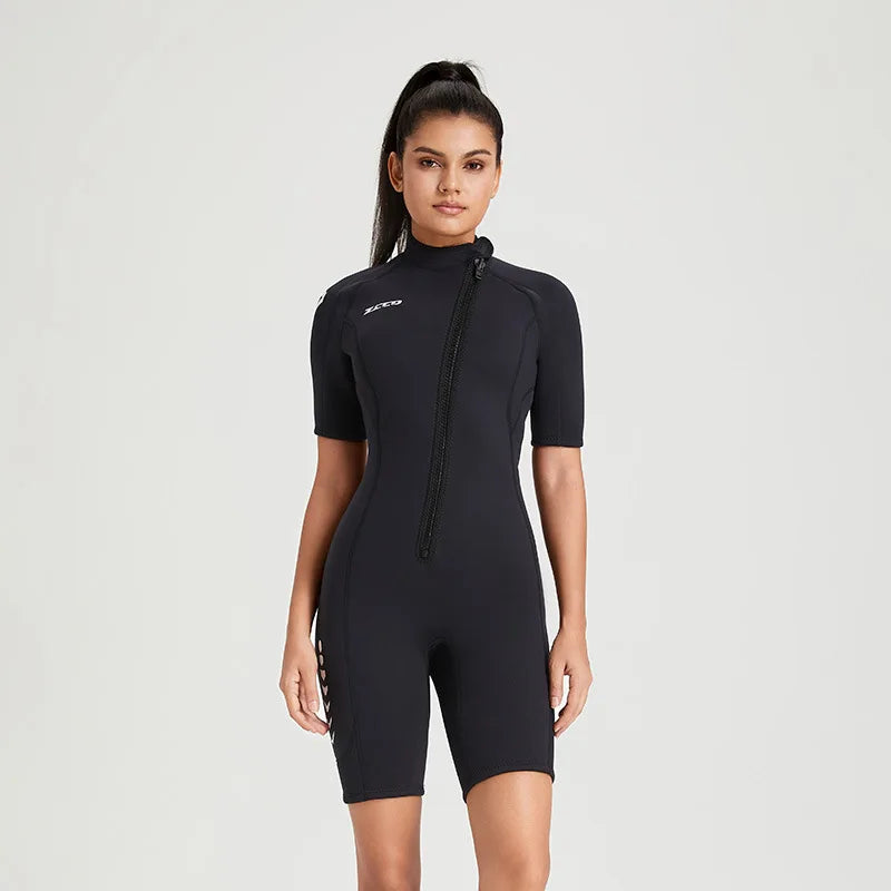 Wetsuit 3mm Neopreno Surf Suit Short Sleeve Swimwear Kitesurf Scuba Diving Suit Spearfishing Swimsuits Rash Guards Men Women