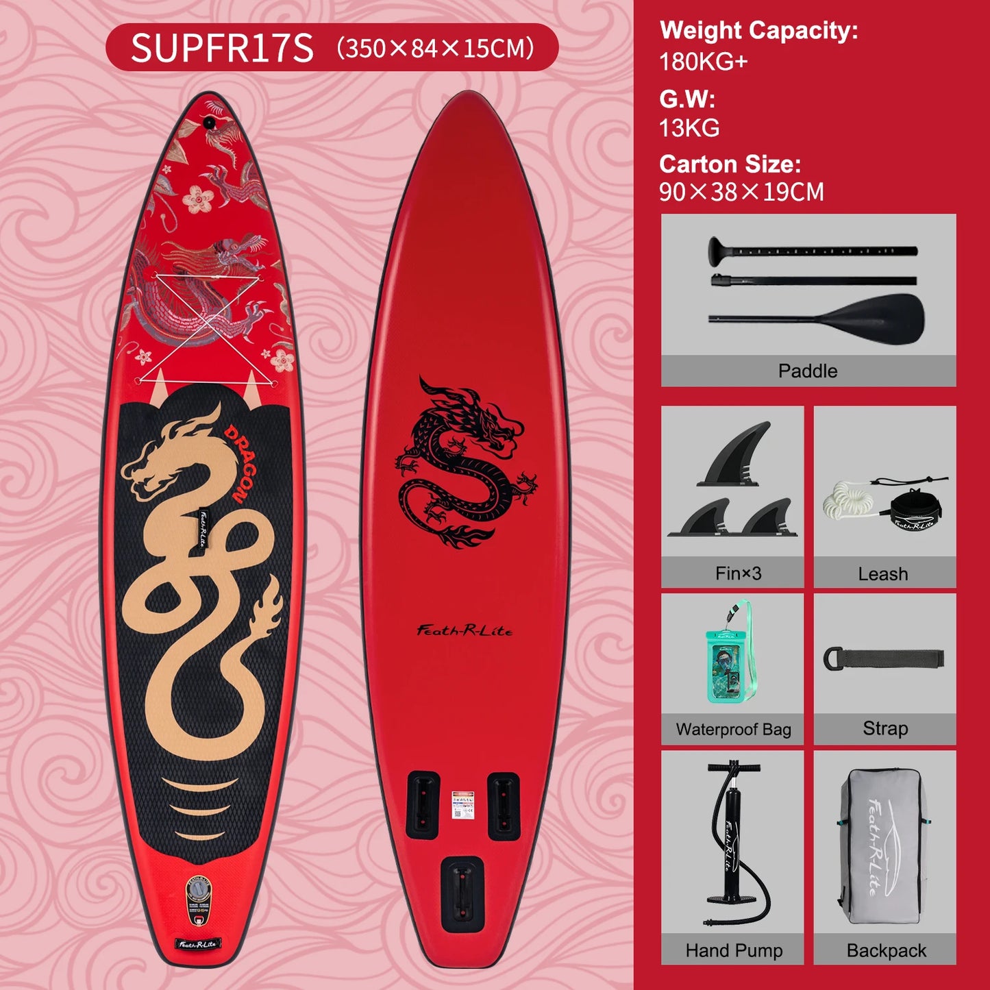 11'6" Sup Board Inflatable Surfboard Stand Up Paddle Board Inflatable Sup PaddleBoard with Accessories