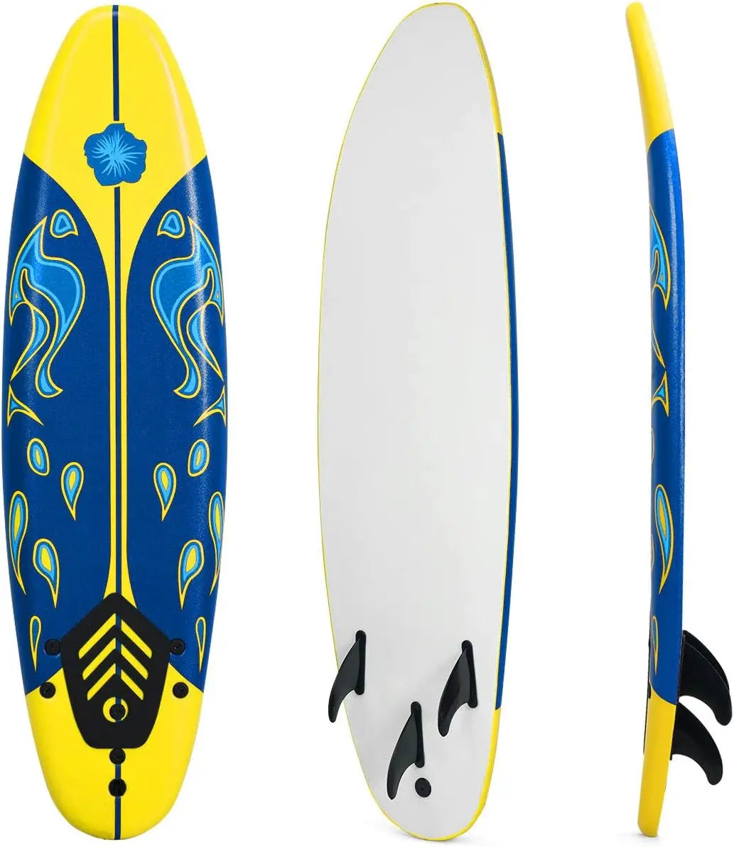6 FT Stand Up Paddle Board with Removable Fins & Safety Leash for Teenagers, Adult, Beginners, Lightweight Non-Slip Paddle Board