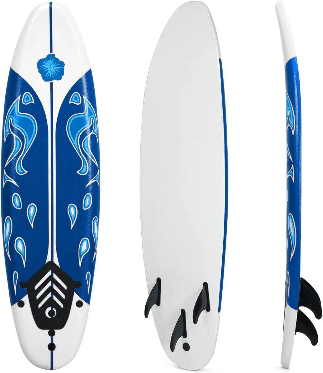 6 FT Stand Up Paddle Board with Removable Fins & Safety Leash for Teenagers, Adult, Beginners, Lightweight Non-Slip Paddle Board
