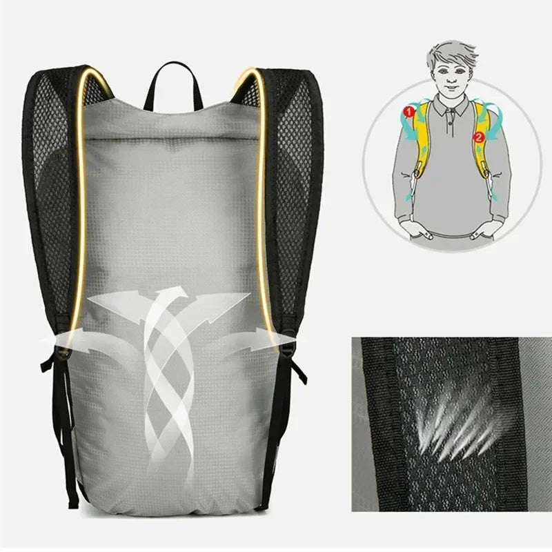 20L Outdoor Large Capacity Hiking Travel BackpackLightweight Foldable Waterproof Backpack Outdoor Pack For Women Men