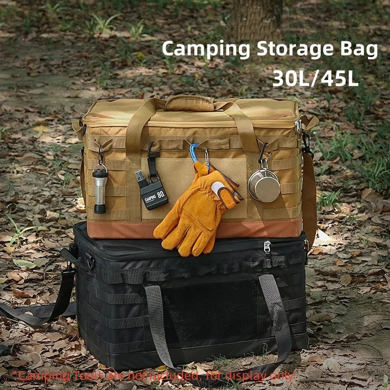 30L/45L Multi-size Camping Storage Bag,Heavy-Duty Cooking Gear Bag, Multi-Functional Outdoor Sports Bag For Camping