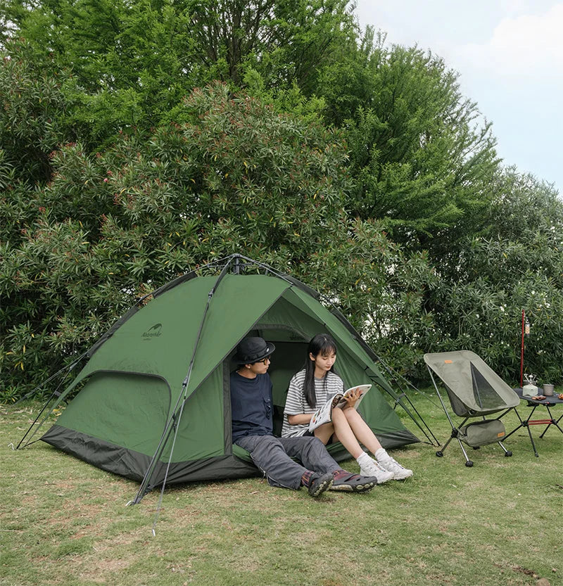 Camping Automatic Tent One Touch Waterproof Roof Top Tents Double Door 3 Person Tent Outdoor Beach Fish Shelter Tent