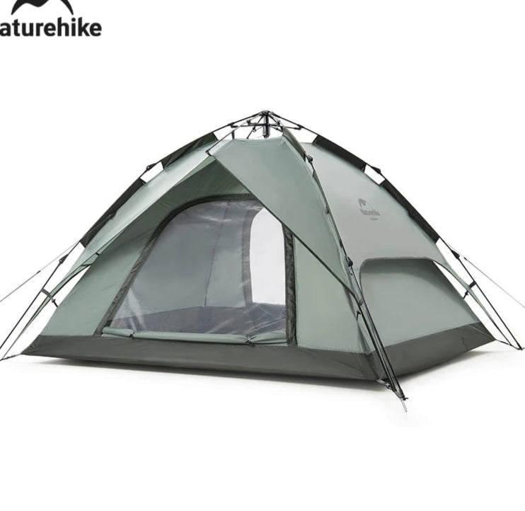 Camping Automatic Tent One Touch Waterproof Roof Top Tents Double Door 3 Person Tent Outdoor Beach Fish Shelter Tent