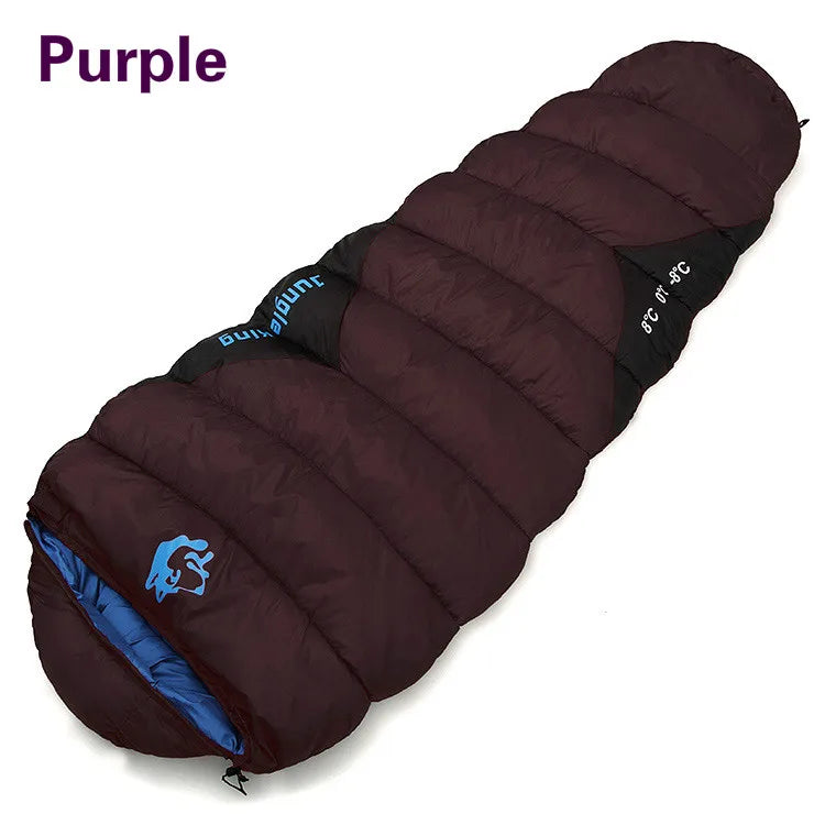 Thickened Winter Cold Weather Waterproof Sleeping Bag Camping Hiking Supplies -8℃ Cotton Sleeping Bags