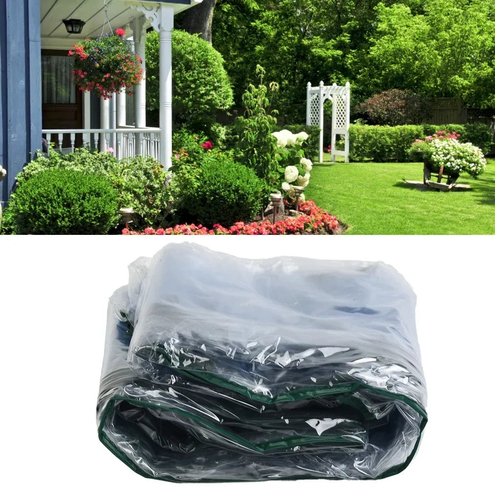 Greenhouse Cover Greenhouse PVC Garden Outdoor Plants Grow House Cover Lants Keep Warm Sunroom For Flowers Roll-up Windows