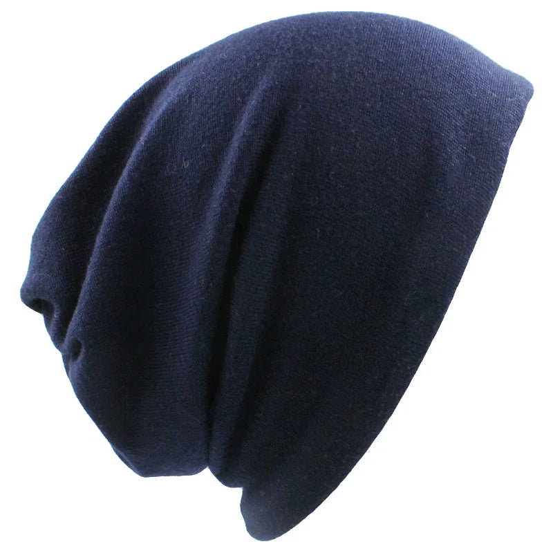LOVINGSHA Autumn Winter Dual-use Hats For Women Girl Scarf Solid Design Thin Ladies Fashion Feminino Skullies Beanies HT078