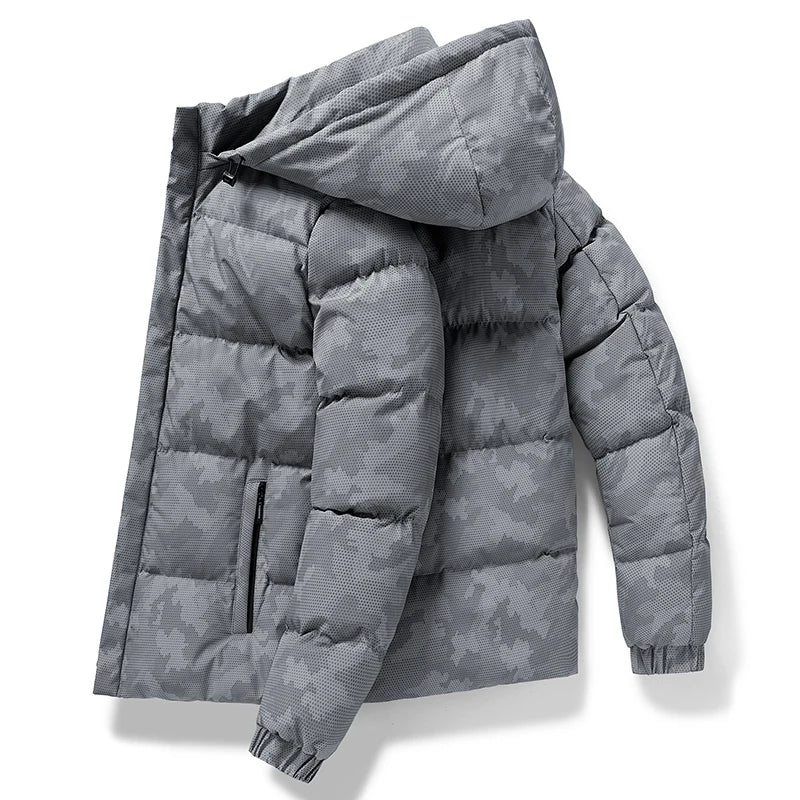 Autumn and Winter Men's Jacket New Large Thickening Windproof Outdoor Travel Warm Coat Men's Camouflage Cotton-padded Clothes