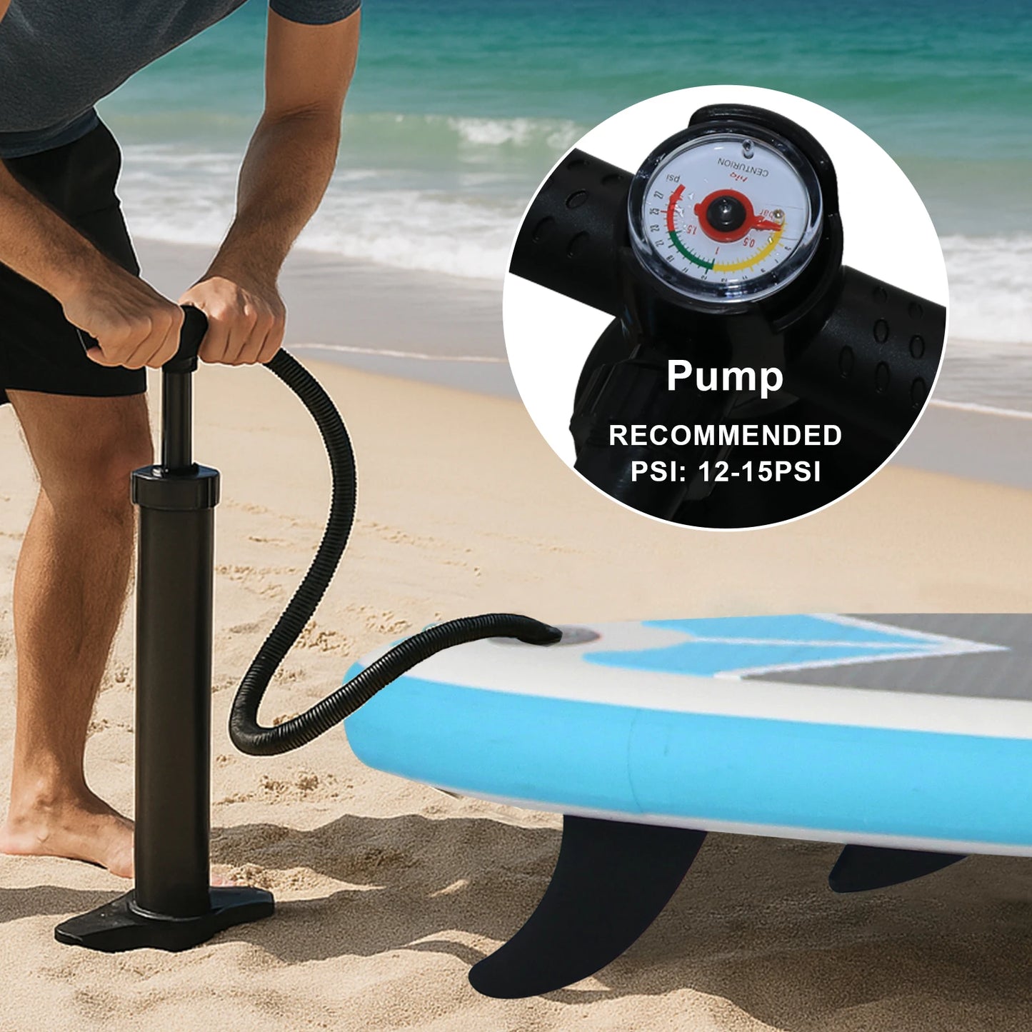 10ft Inflatable Stand Up Paddle Board  for Adults, Anti-Slip EVA Deck, SUP Board with Accessories