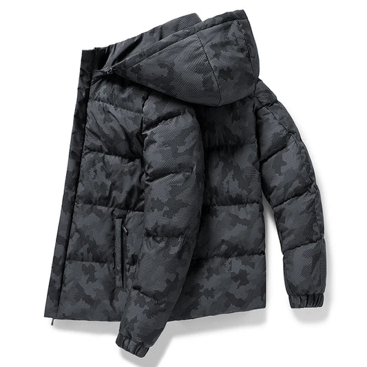 Autumn and Winter Men's Jacket New Large Thickening Windproof Outdoor Travel Warm Coat Men's Camouflage Cotton-padded Clothes