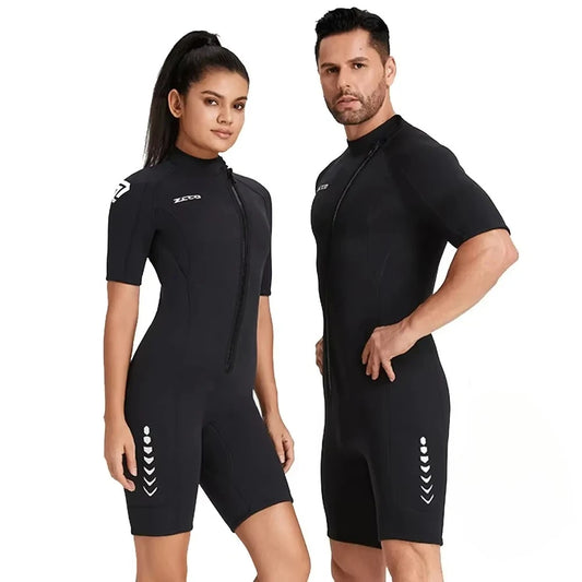Wetsuit 3mm Neopreno Surf Suit Short Sleeve Swimwear Kitesurf Scuba Diving Suit Spearfishing Swimsuits Rash Guards Men Women