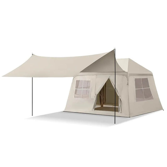 2-5 Person Outdoor Camping Inflatable Tent Waterproof Family Awning Beach Tent Quick Open Tent Picnic Park Anti-UV Shade