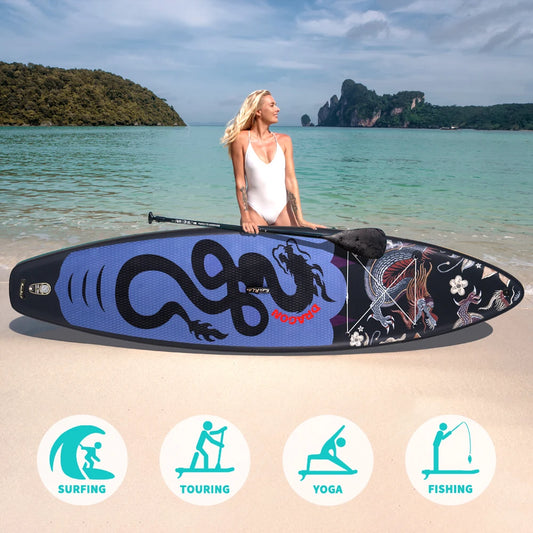 11'6" Sup Board Inflatable Surfboard Stand Up Paddle Board Inflatable Sup PaddleBoard with Accessories