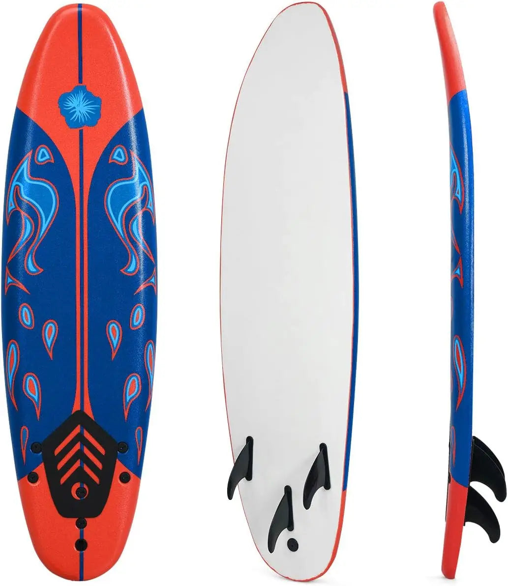 6 FT Stand Up Paddle Board with Removable Fins & Safety Leash for Teenagers, Adult, Beginners, Lightweight Non-Slip Paddle Board